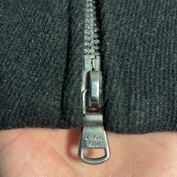 Calvin Klein Wool Blend Black Winter Coat with double Zipper XXL - Picture 5 of 16